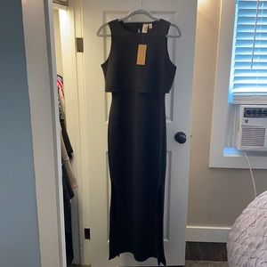 Flirty Black Maxi with side slits